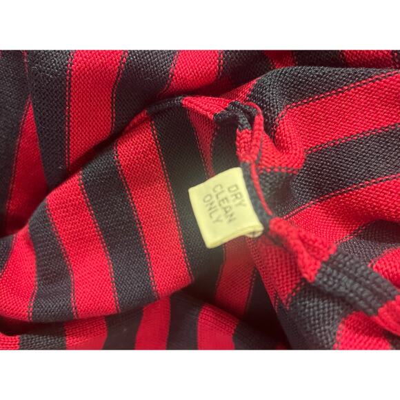 St. John Sportswear Navy/Magenta Striped V-Neck Cardigan Sweater Size: M - VTG - Picture 15 of 15